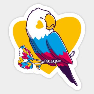 Jack Whistle Parrot Sticker